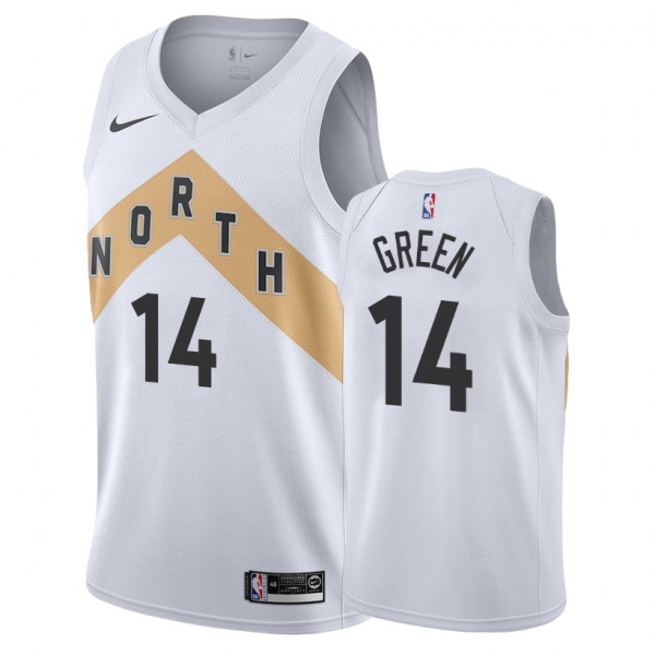 Toronto Raptors Danny Green #14 White 2018-19 City Jersey