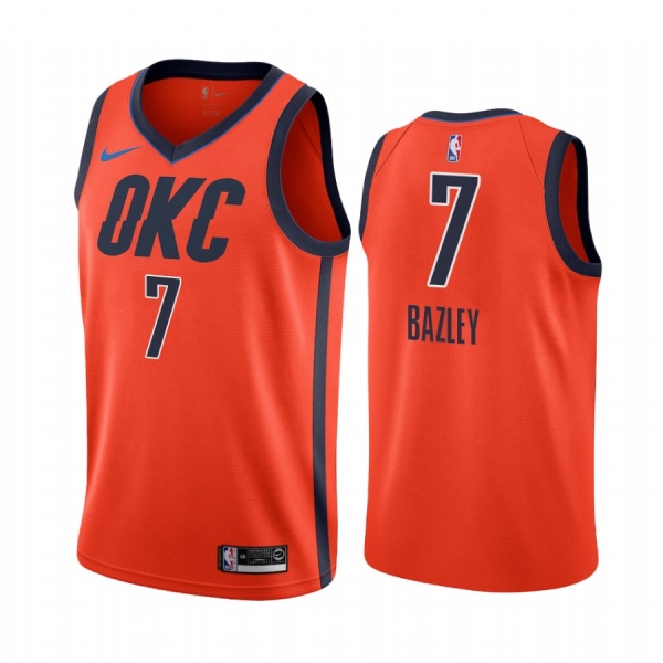 Oklahoma City Thunder #7 Darius Bazley Earned Jersey