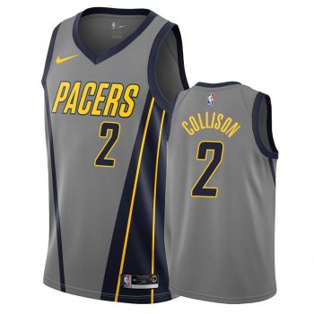 Indiana Pacers Darren Collison #2 Gray 2018-19 City Jersey