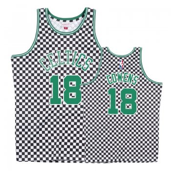 Boston Celtics #18 David Cowens Checkerboard Jersey