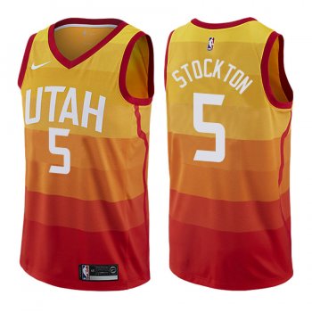 Utah Jazz #5 David Stockton City Jersey