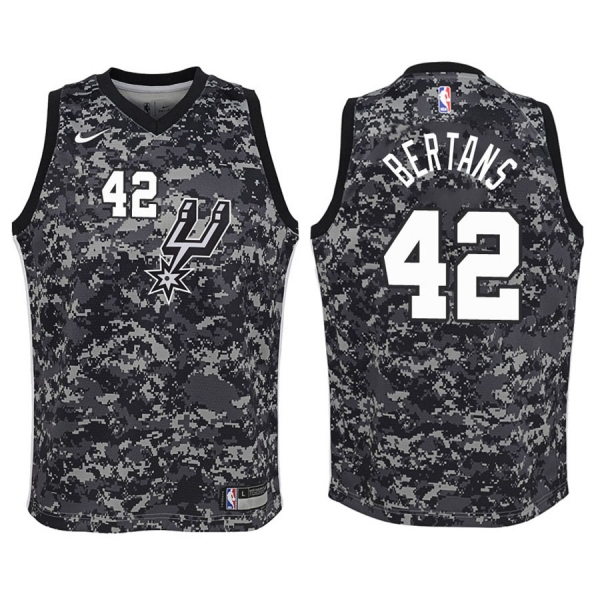 Youth San Antonio Spurs #42 Davis Bertans City Jersey