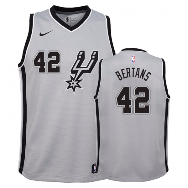 Youth San Antonio Spurs #42 Davis Bertans Statement Jersey