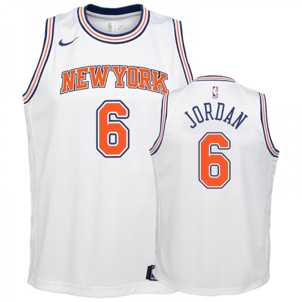 Youth New York Knicks #6 DeAndre Jordan Statement Jersey