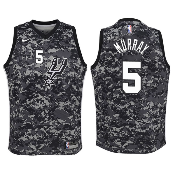 Youth San Antonio Spurs #5 Dejounte Murray City Jersey