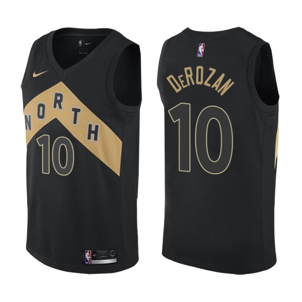 Toronto Raptors DeMar DeRozan #10 Black City Edition Jersey