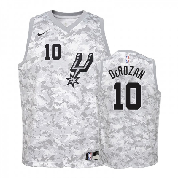 Youth San Antonio Spurs #10 DeMar DeRozan Earned Jersey