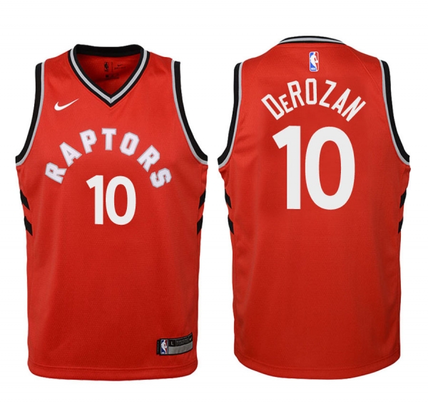 Youth Toronto Raptors DeMar DeRozan #10 Red 2017-18 Icon Jersey