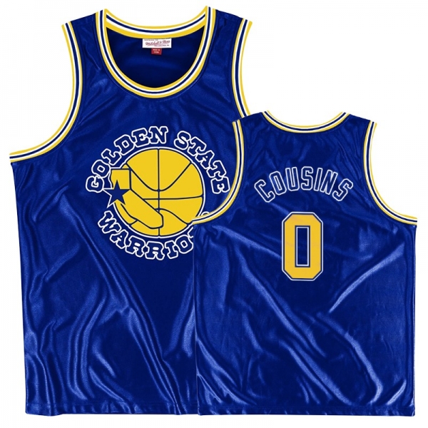 Golden State Warriors #0 DeMarcus Cousins Throwback Jersey