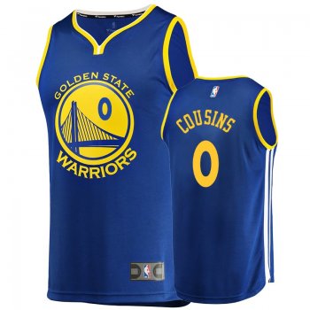 Men's Warriors DeMarcus Cousins Blue Replica Icon Jersey Fanatics Branded