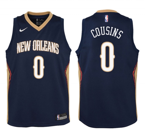 Youth New Orleans Pelicans #0 DeMarcus Cousins Icon Jersey