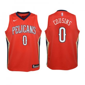 Youth New Orleans Pelicans #0 DeMarcus Cousins Statement Jersey