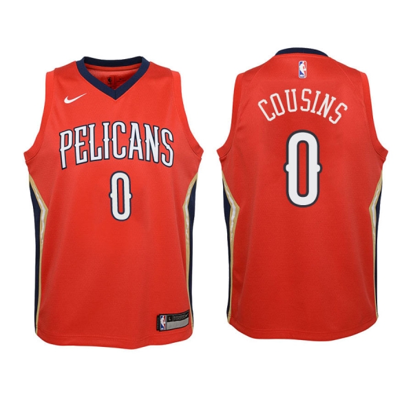 Youth New Orleans Pelicans #0 DeMarcus Cousins Statement Jersey