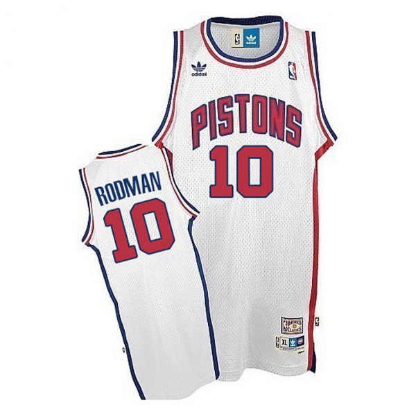 Detroit Pistons #10 Dennis Rodman Hardwood Classics Jersey