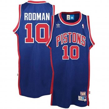 Detroit Pistons #10 Dennis Rodman Hardwood Classics Jersey