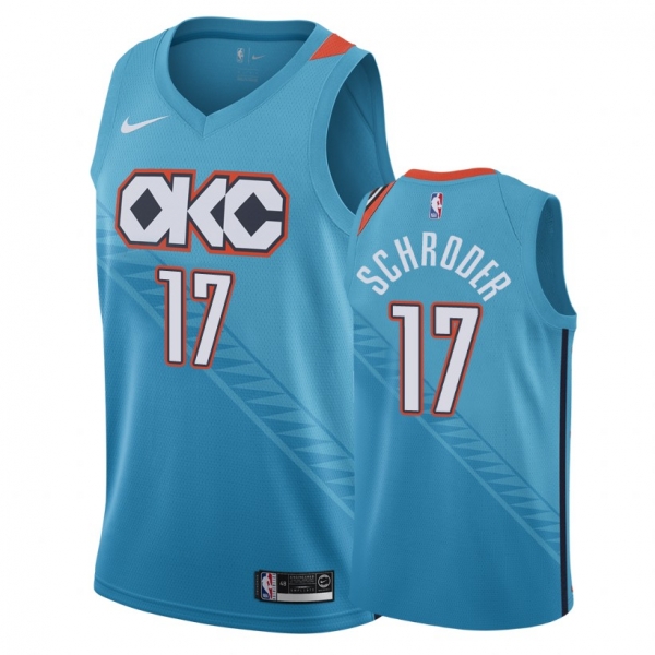 Oklahoma City Thunder #17 Dennis Schroder City Jersey