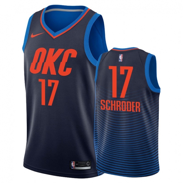 Oklahoma City Thunder #17 Dennis Schroder Statement Jersey