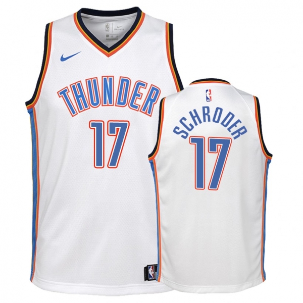 Youth Oklahoma City Thunder Dennis Schroder #17 White Association Jersey