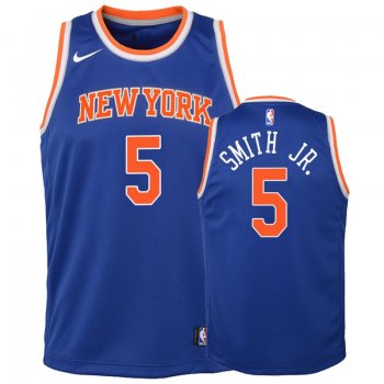 Youth New York Knicks #5 Dennis Smith Jr. Icon Jersey