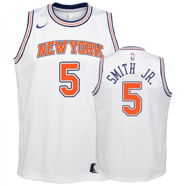 Youth New York Knicks #5 Dennis Smith Jr. Statement Jersey