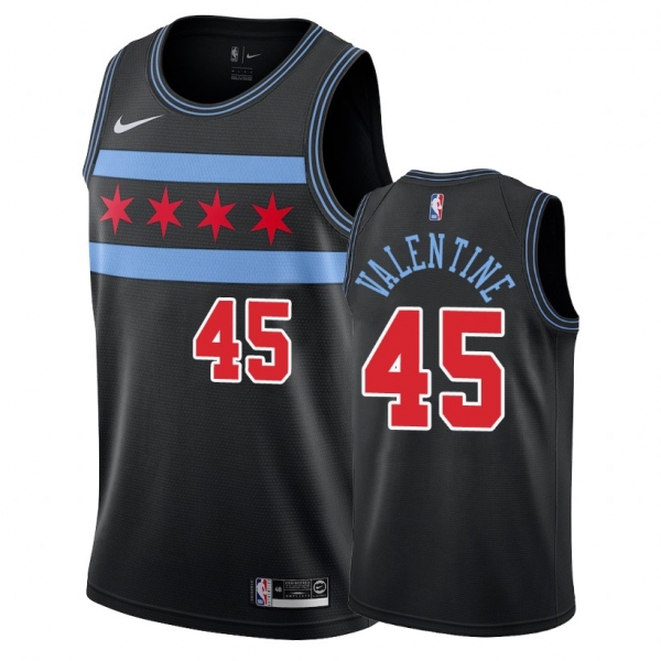 Chicago Bulls #45 Denzel Valentine City Jersey