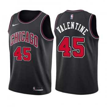 Chicago Bulls Denzel Valentine #45 Black Statement Edition Jersey