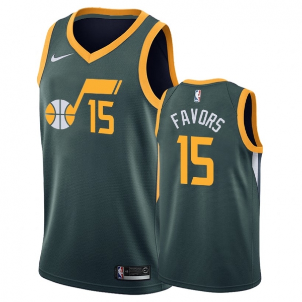 Utah Jazz #15 Derrick Favors Earned Jersey