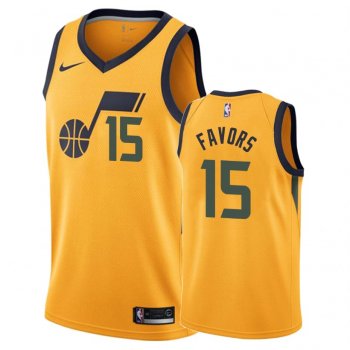 Utah Jazz #15 Derrick Favors Statement Jersey