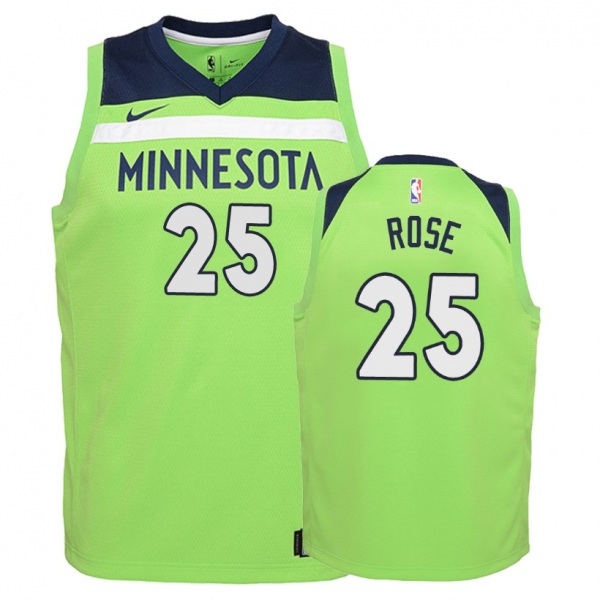 Youth Minnesota Timberwolves #25 Derrick Rose Statement Jersey