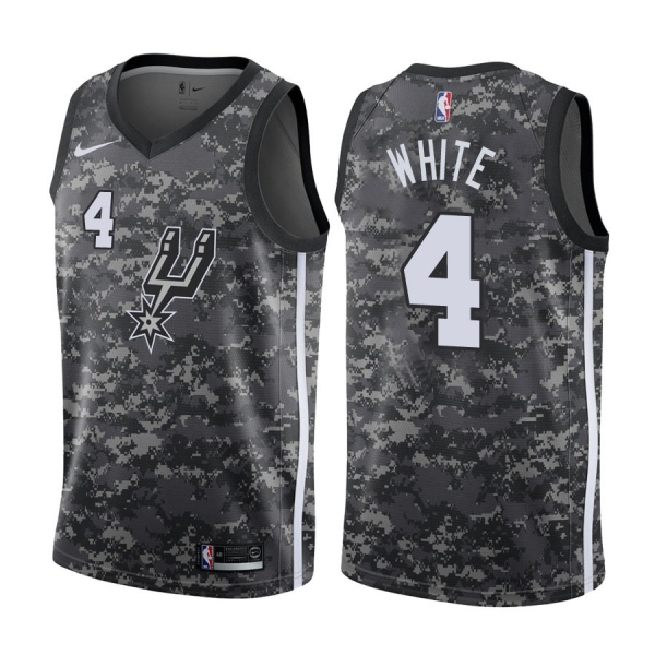 San Antonio Spurs #4 Derrick White City Jersey