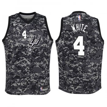 Youth San Antonio Spurs #4 Derrick White City Jersey