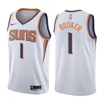 Suns Devin Booker White 2017-18 Association Jersey