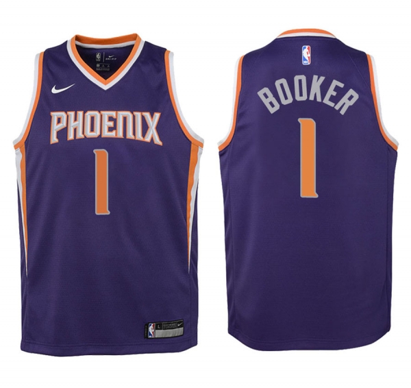 Youth Phoenix Suns #1 Devin Booker Icon Jersey