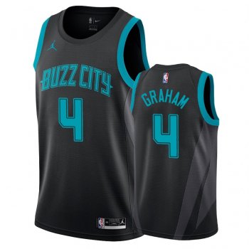 Charlotte Hornets Devonte' Graham #4 Black 2018-19 City Edition Jersey