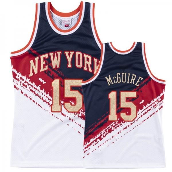 New York Knicks #15 Dick McGuire Independence Day Jersey