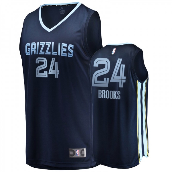 Men's Grizzlies Dillon Brooks Navy Replica Icon Jersey Fanatics Branded