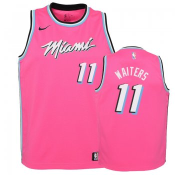 Youth Miami Heat #11 Dion Waiters Earned Jersey