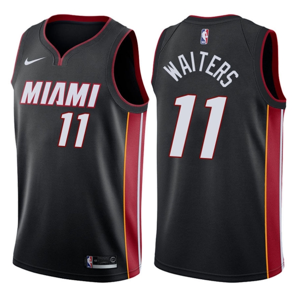 Miami Heat Dion Waiters #11 Black 2017-18 Icon Jersey