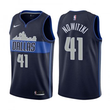 Dallas Mavericks #41 Dirk Nowitzki Statement Jersey