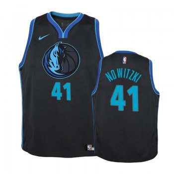 Youth Dallas Mavericks #41 Dirk Nowitzki City Jersey