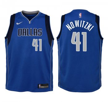 Youth Dallas Mavericks #41 Dirk Nowitzki Icon Jersey