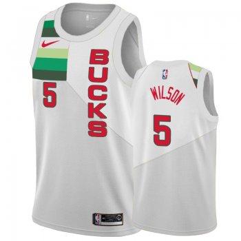 Milwaukee Bucks #5 D.J. Wilson Earned Jersey