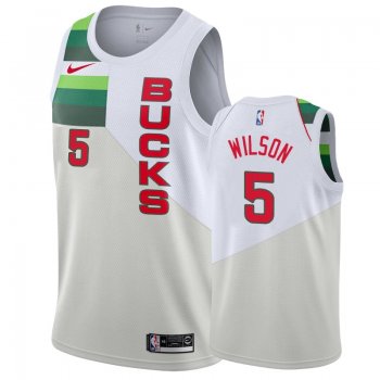 Milwaukee Bucks #5 D.J. Wilson Earned Jersey