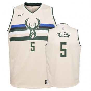 Youth Milwaukee Bucks #5 D.J. Wilson City Jersey