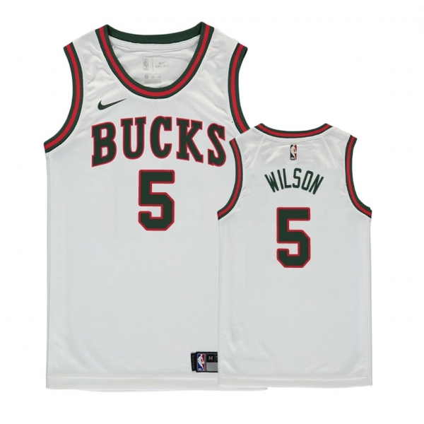 Youth Milwaukee Bucks #5 D.J. Wilson Classic Jersey