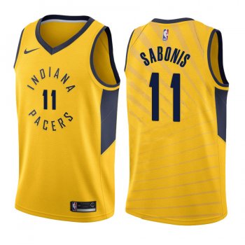 Indiana Pacers #11 Domantas Sabonis Statement Jersey