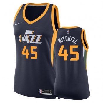 Women's Utah Jazz Donovan Mitchell #45 Navy Icon Jersey