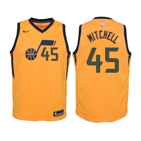 Youth Utah Jazz #45 Donovan Mitchell Statement Jersey