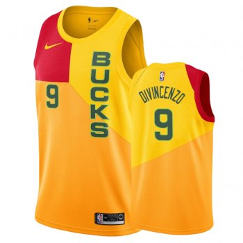 Milwaukee Bucks #9 Donte DiVincenzo City Jersey