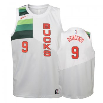 Youth Milwaukee Bucks #9 Donte DiVincenzo Earned Jersey